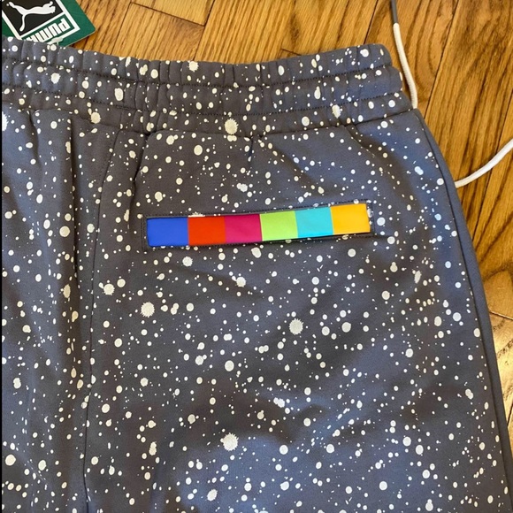 MEN'S PUMA WHITE NOIZE SHORTS Multi-sizes - Picture 4 of 6